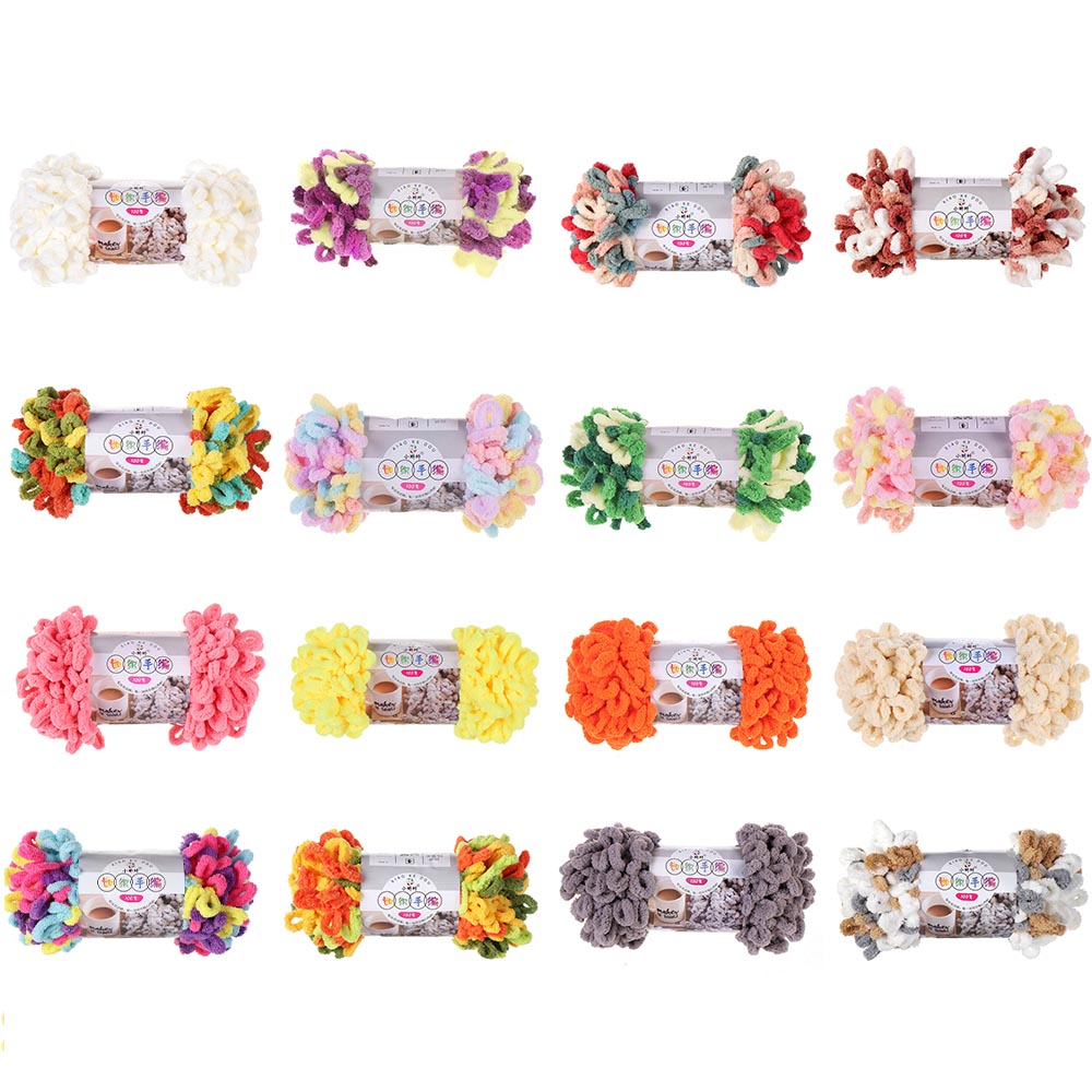 Throw Blanket Chunky Knit - Hilo de Chenilla Suave y Voluminoso