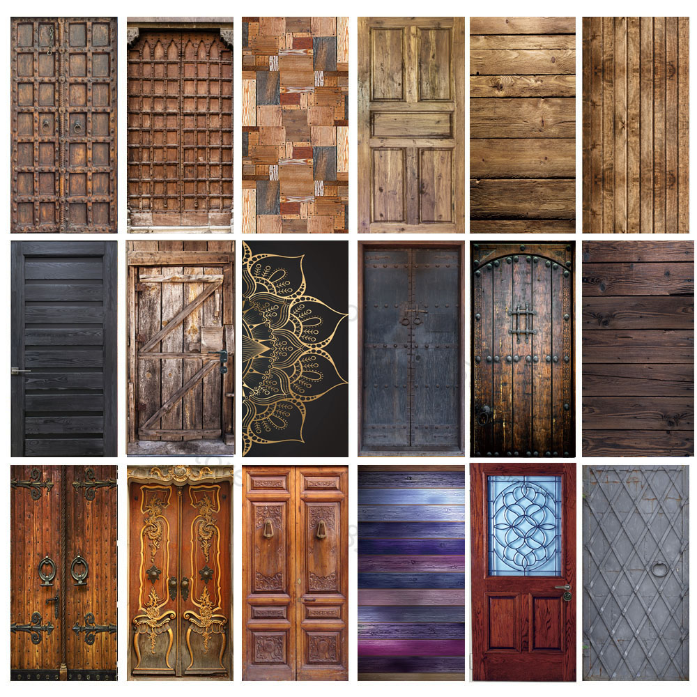 Home Textiles Perth - Pegatina de puertas de madera de