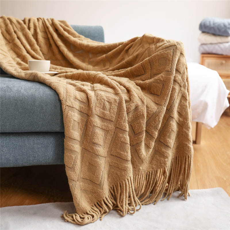 Manta de punto nórdico para ca - Throw Blanket Chunky Knit reseña y precio