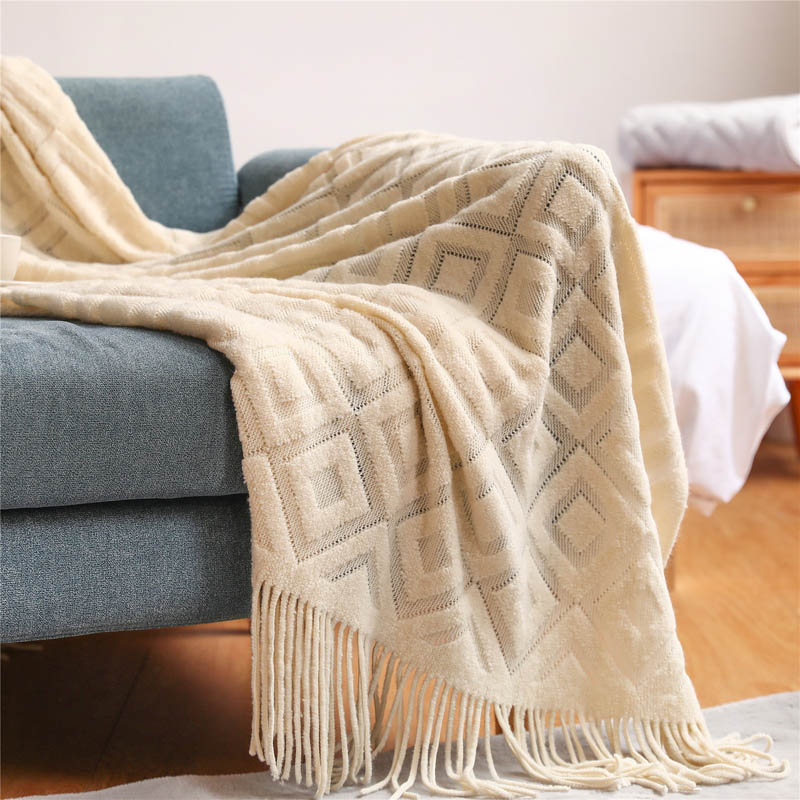 Manta de punto nórdico para ca - Throw Blanket Chunky Knit reseña y precio