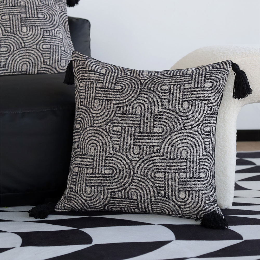 Funda de cojín con borlas geom - Pillow Cover 20X20 reseña y precio