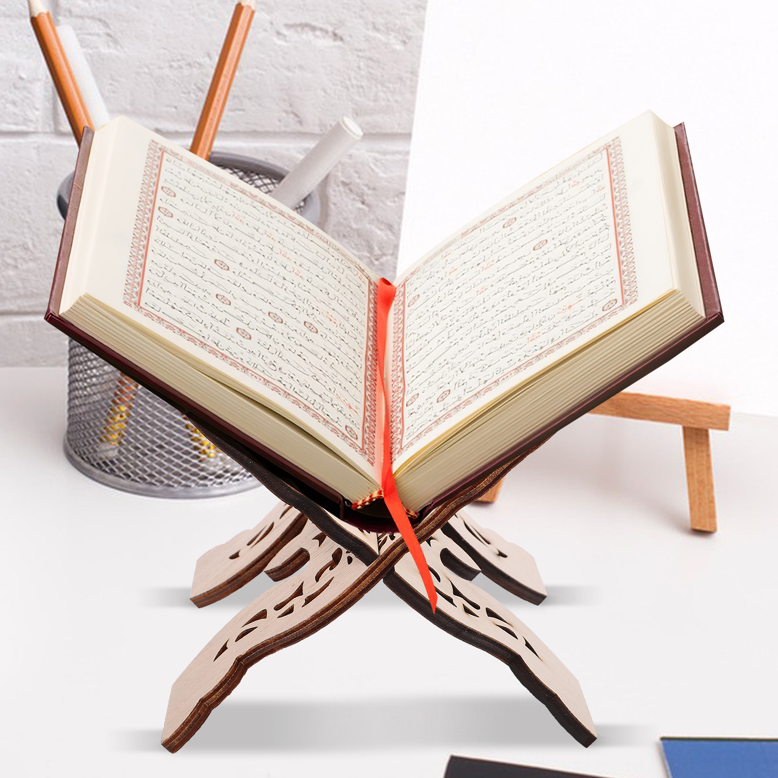 Soporte de lectura de madera,  - Home Quran reseña y precio