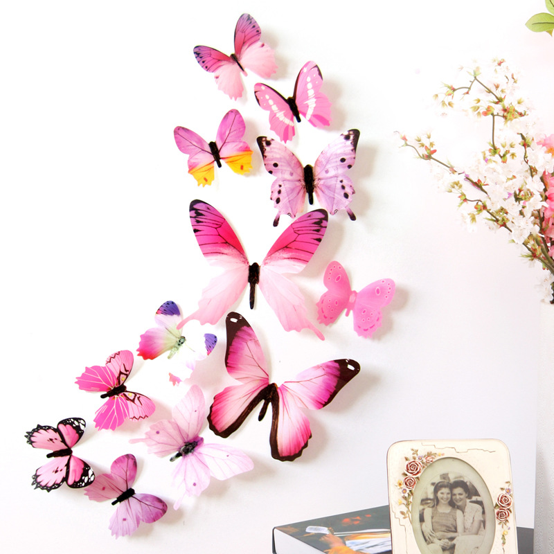 12 Uds. Pegatinas de mariposas - Home Textiles Perth reseña y precio