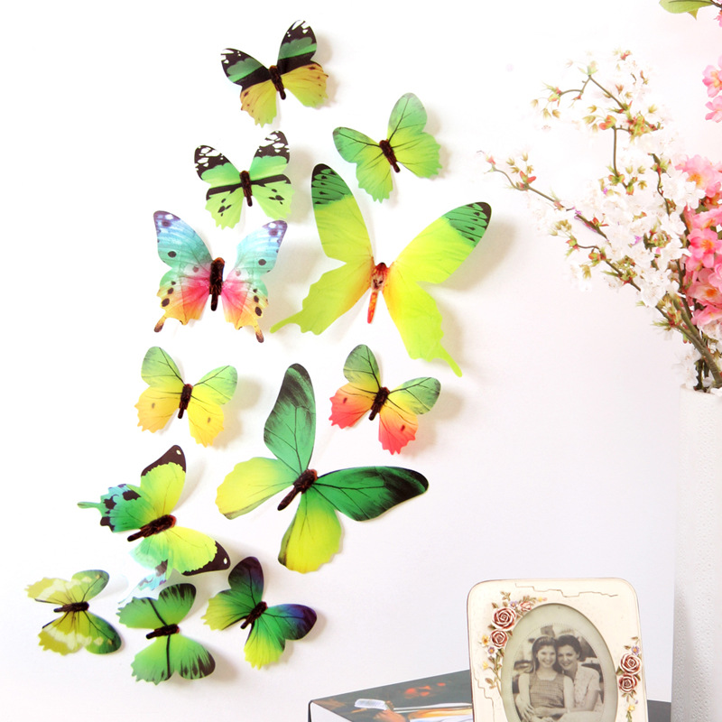 12 Uds. Pegatinas de mariposas - Home Textiles Perth reseña y precio