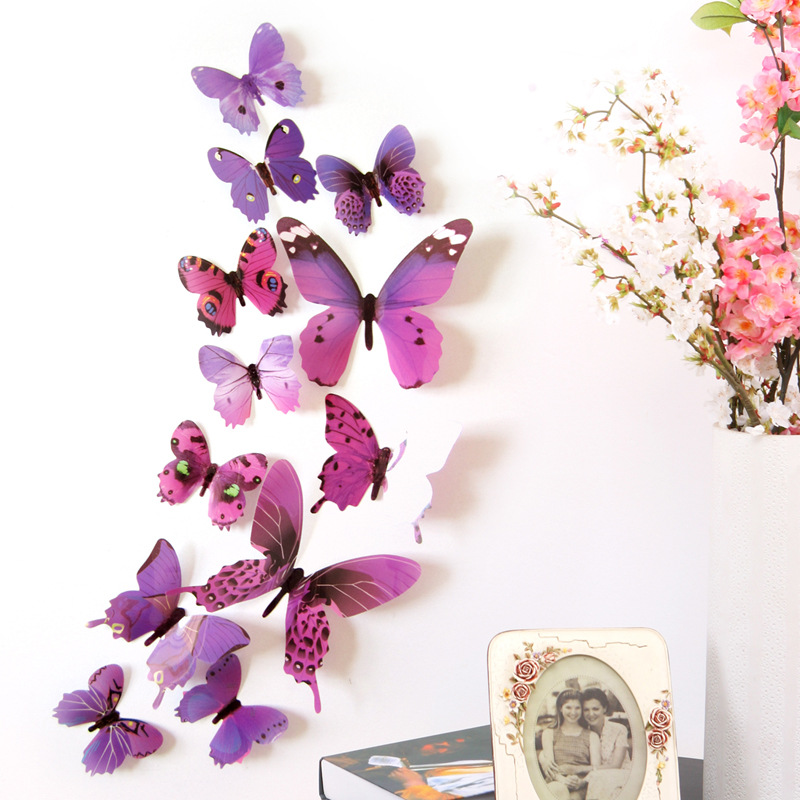 12 Uds. Pegatinas de mariposas - Home Textiles Perth reseña y precio