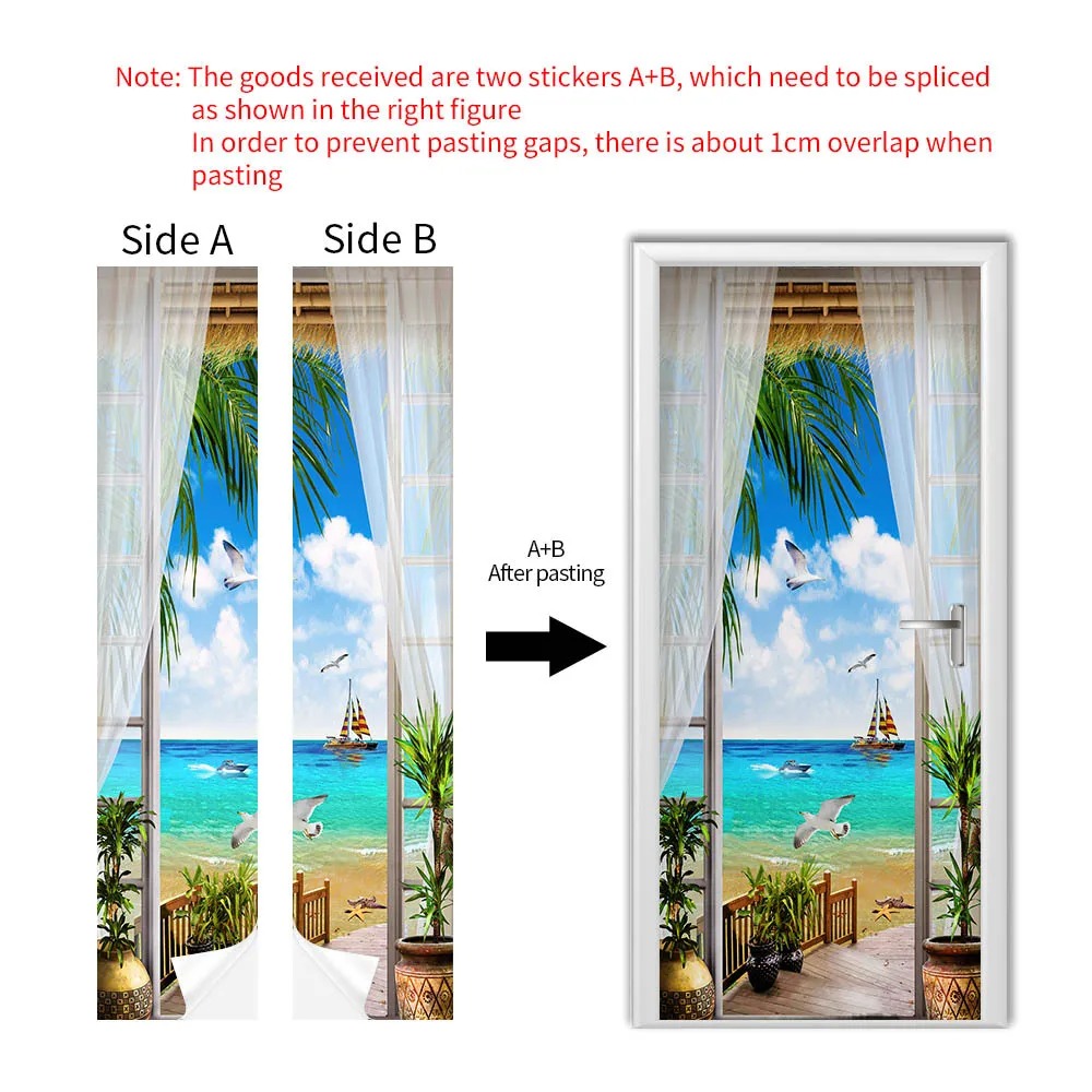 Pegatina 3D para Puerta con Di - Home Textiles Perth reseña y precio